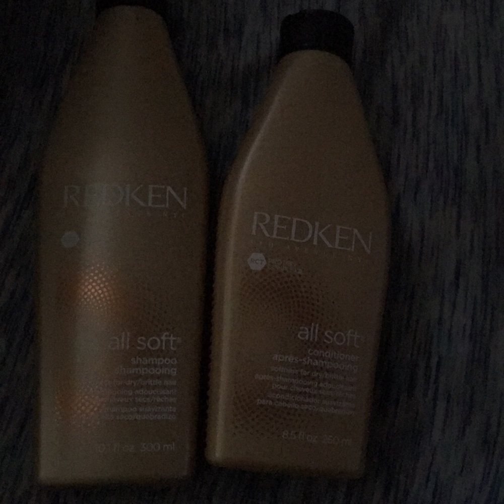 Redken all soft shampoo and conditioner